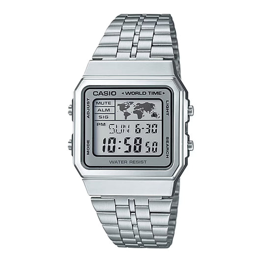 Casio Vintage Mod. World Time - Silver