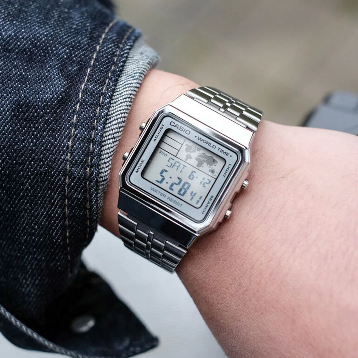 Casio Vintage Mod. World Time - Silver