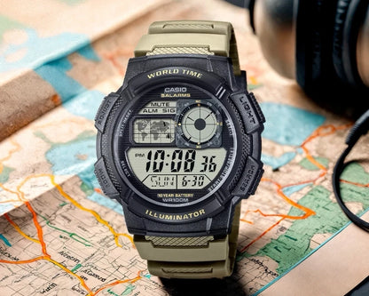 Casio Sport Mod. Diver - World Time Illum…