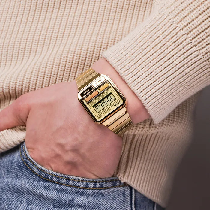 Casio Vintage Mod. Edgy Gold