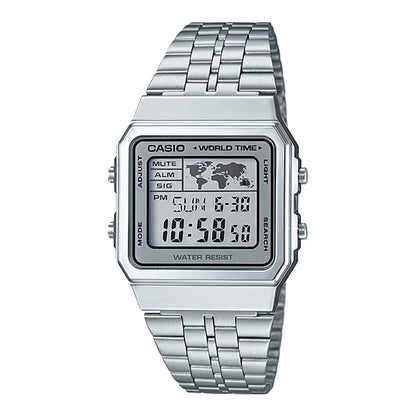 Casio Vintage Mod. World Time - Silver
