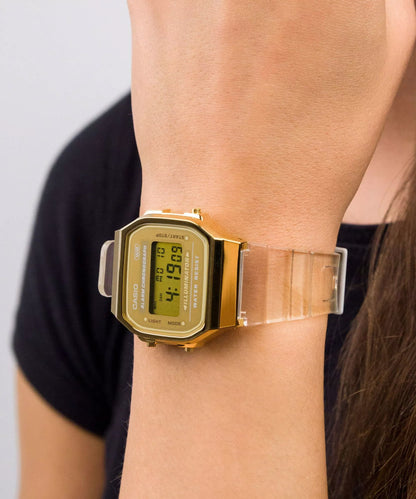 Casio Vintage Mod. Iconic Gold Jelly
