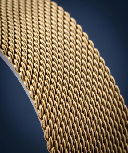 Casio Vintage Mod. Round - Gold Mesh